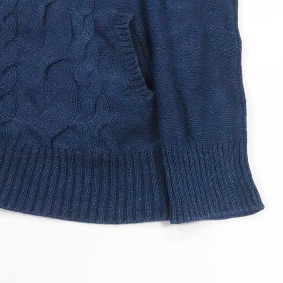 Robert Graham Sweater Mens Large‎ Blue Cable Knit Button Cardigan Fisherman - Picture 9 of 16